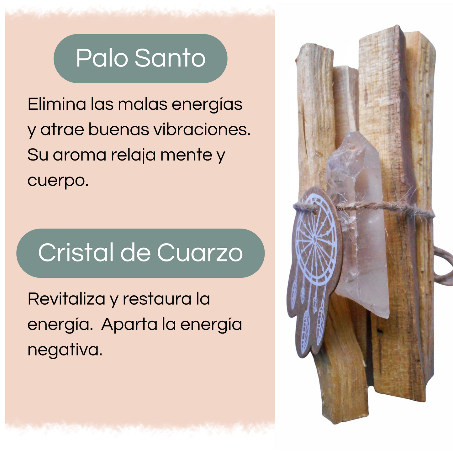 Pack Limpieza Energética con Velas de Miel, Cuarzo Blanco y Palo Santo