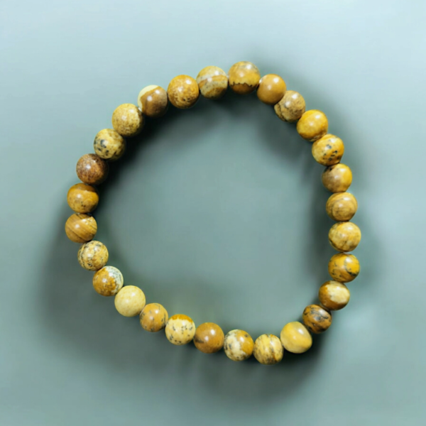 Pulsera de Jaspe Moteado Piedra Natural - Imagen 3