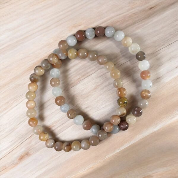 Pulseras de Ágata Flor de Cerezo Piedra Natural