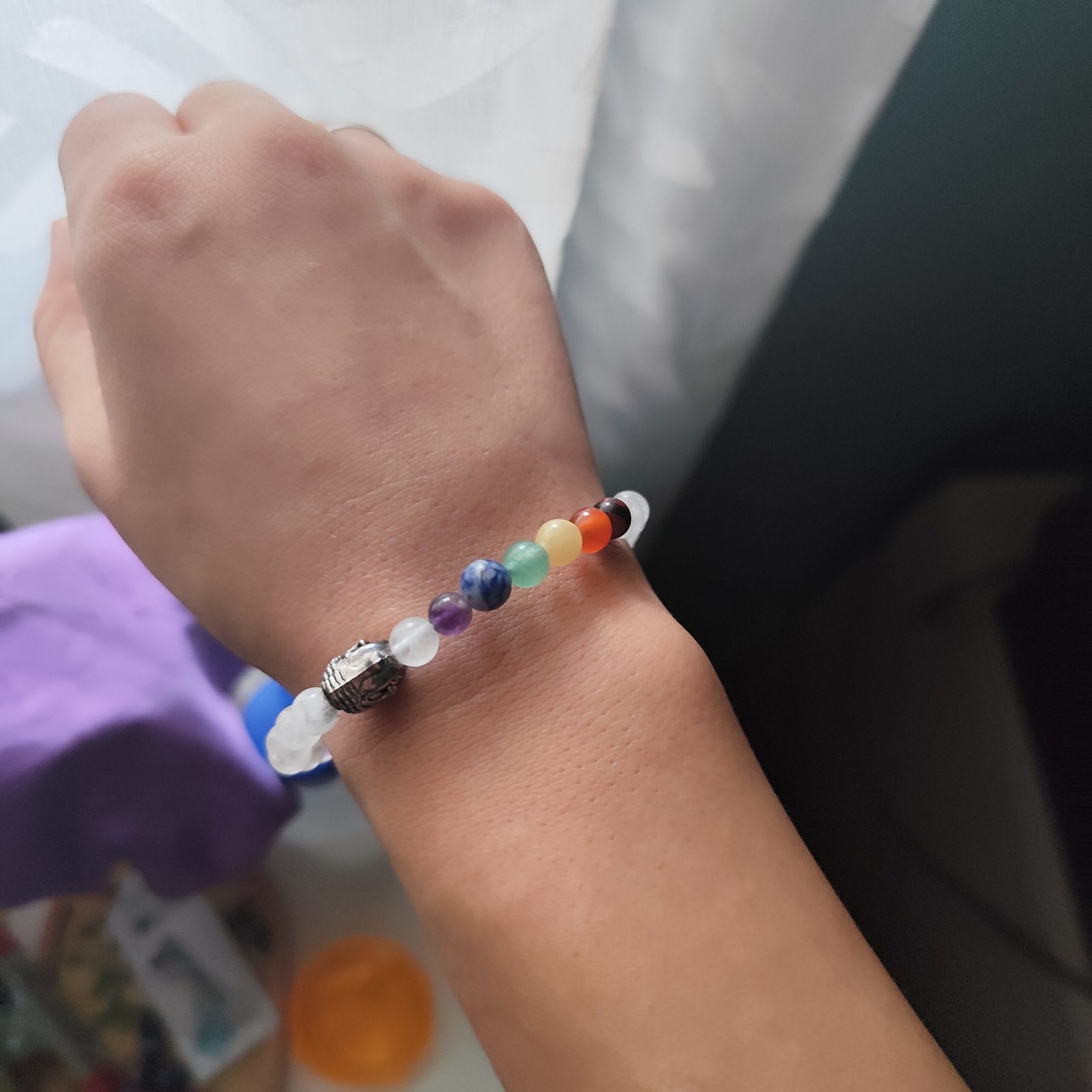 pulsera protectora cuarzo