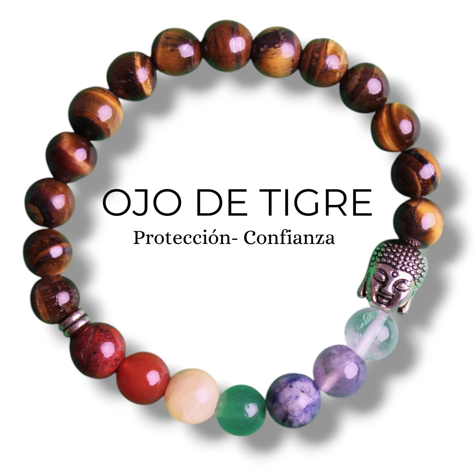 6 pulsera de ojo de tigre