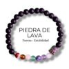 7 pulsera de piedra de lava