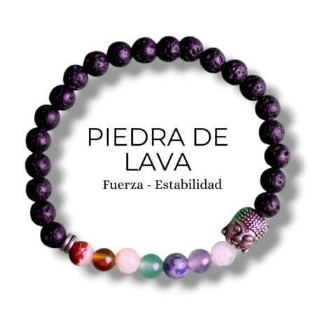 pulsera de piedra de lava