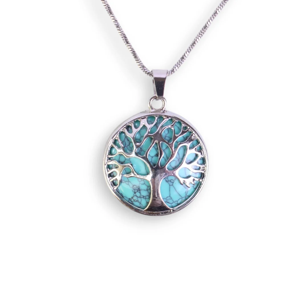 collara árbol de la vida y piedra energética
