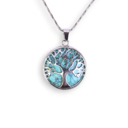 collara árbol de la vida y piedra energética
