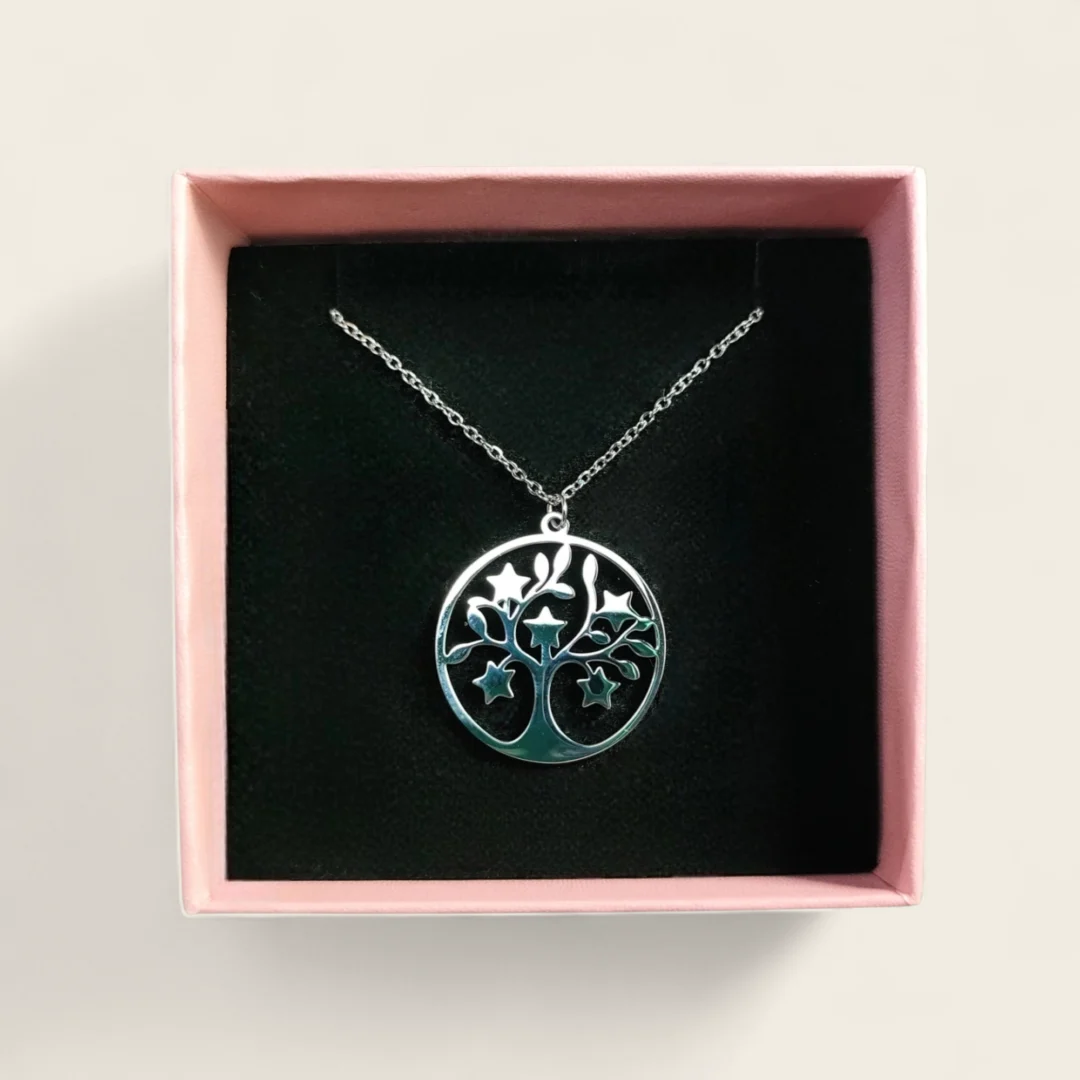 Collar del árbol de la vida dorado