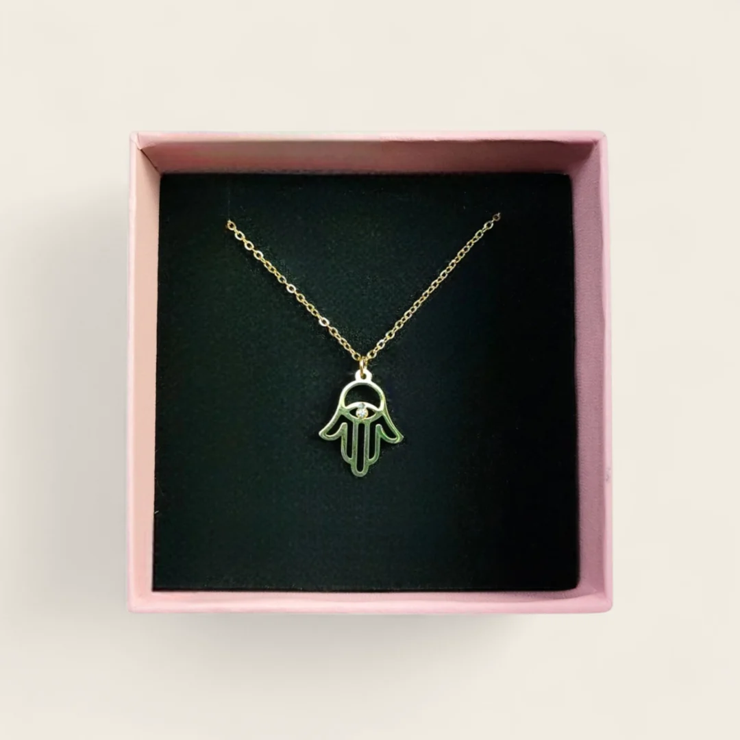Collar dorado mujer
