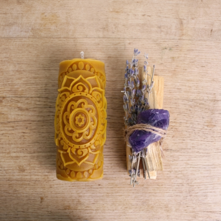 kit meditacion con vela