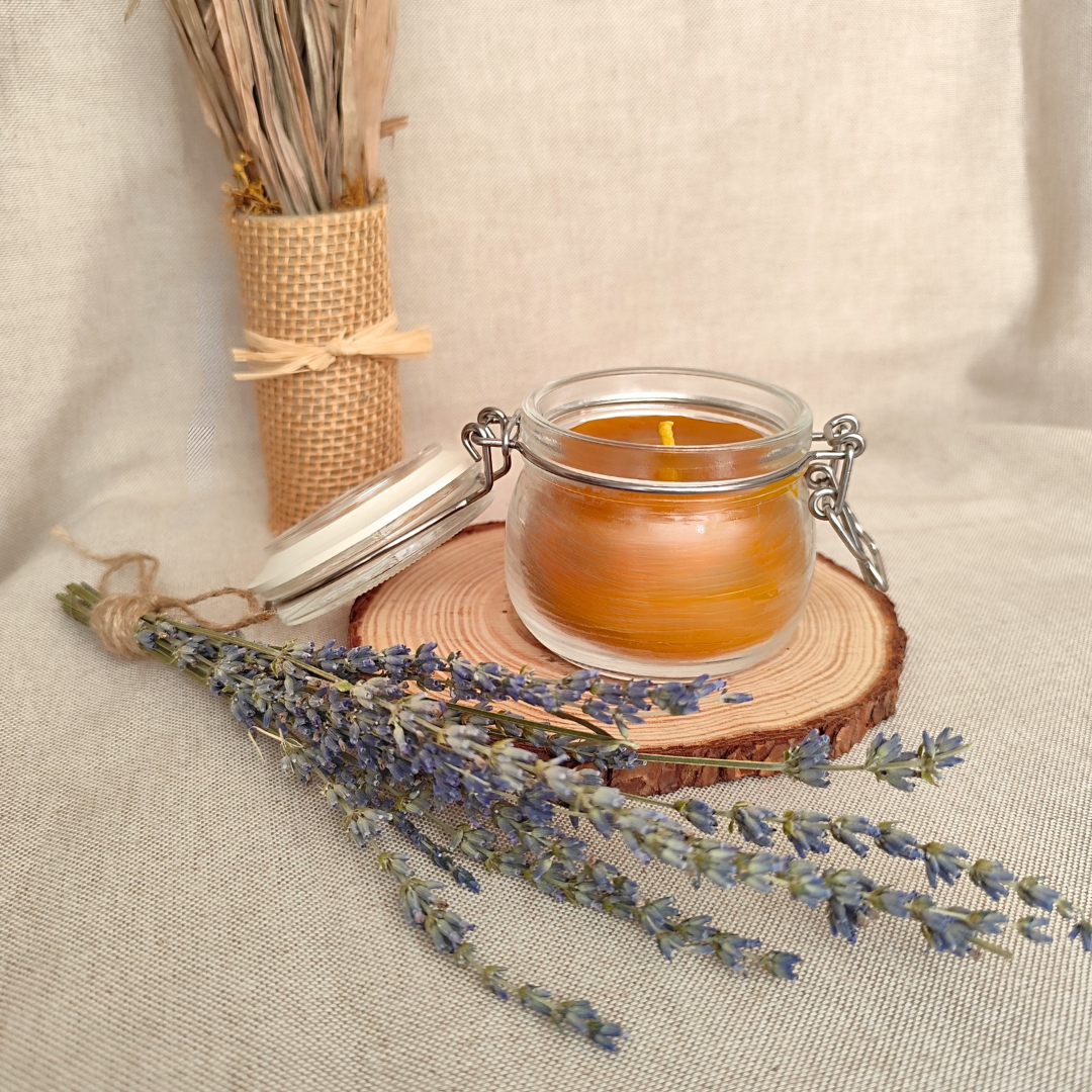 ¿Para qué sirven las velas de miel de abeja? Rituales y usos en aromaterapia 1 vela de miel artesanal