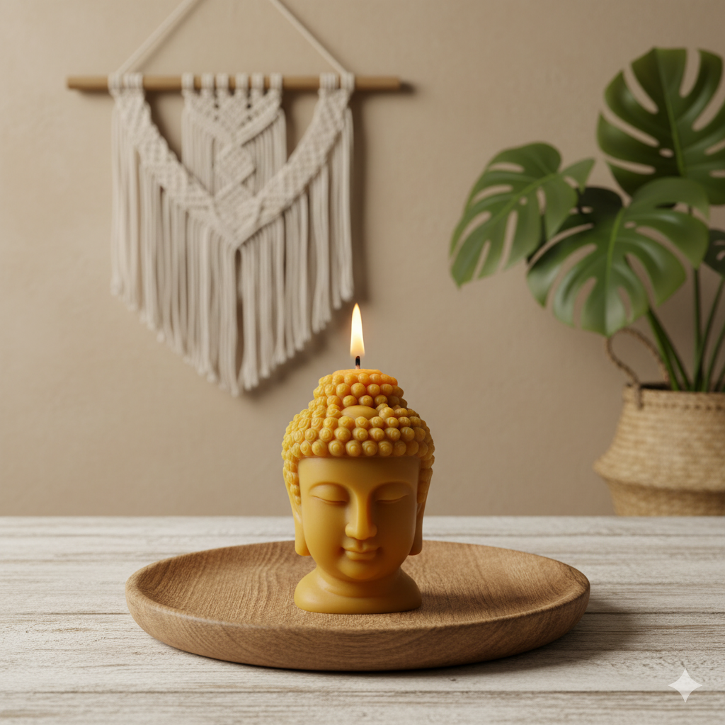 vela-natural de buda vela artesanal buda