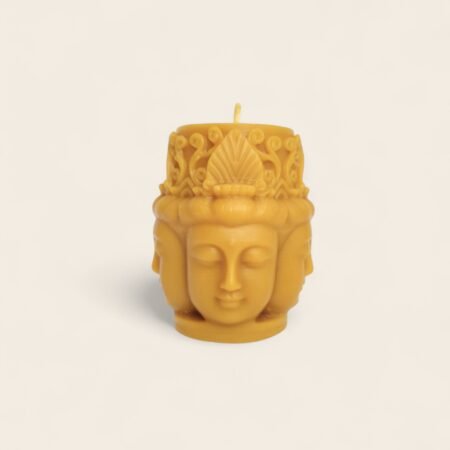 Vela Artesanal Buda Sereno - Cera de Abeja 100% Virgen (185 g)