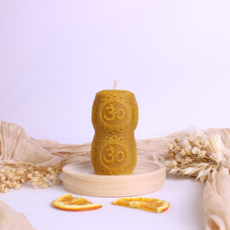 vela de miel para meditación