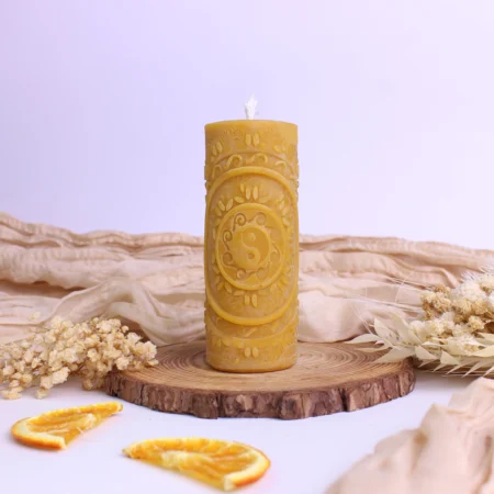 vela de miel yin yang