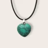 collar turquesa corazon