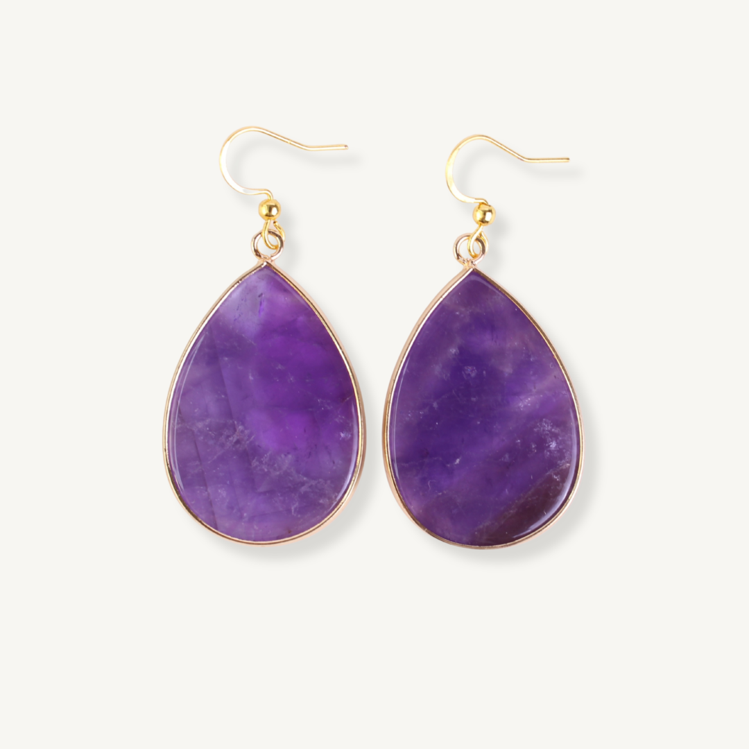pendientes de amatista elegantes