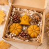 velas de halloween naturales hechas a mano, calabazas y fantasma