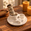 Ritual sereno con salvia y velas de miel