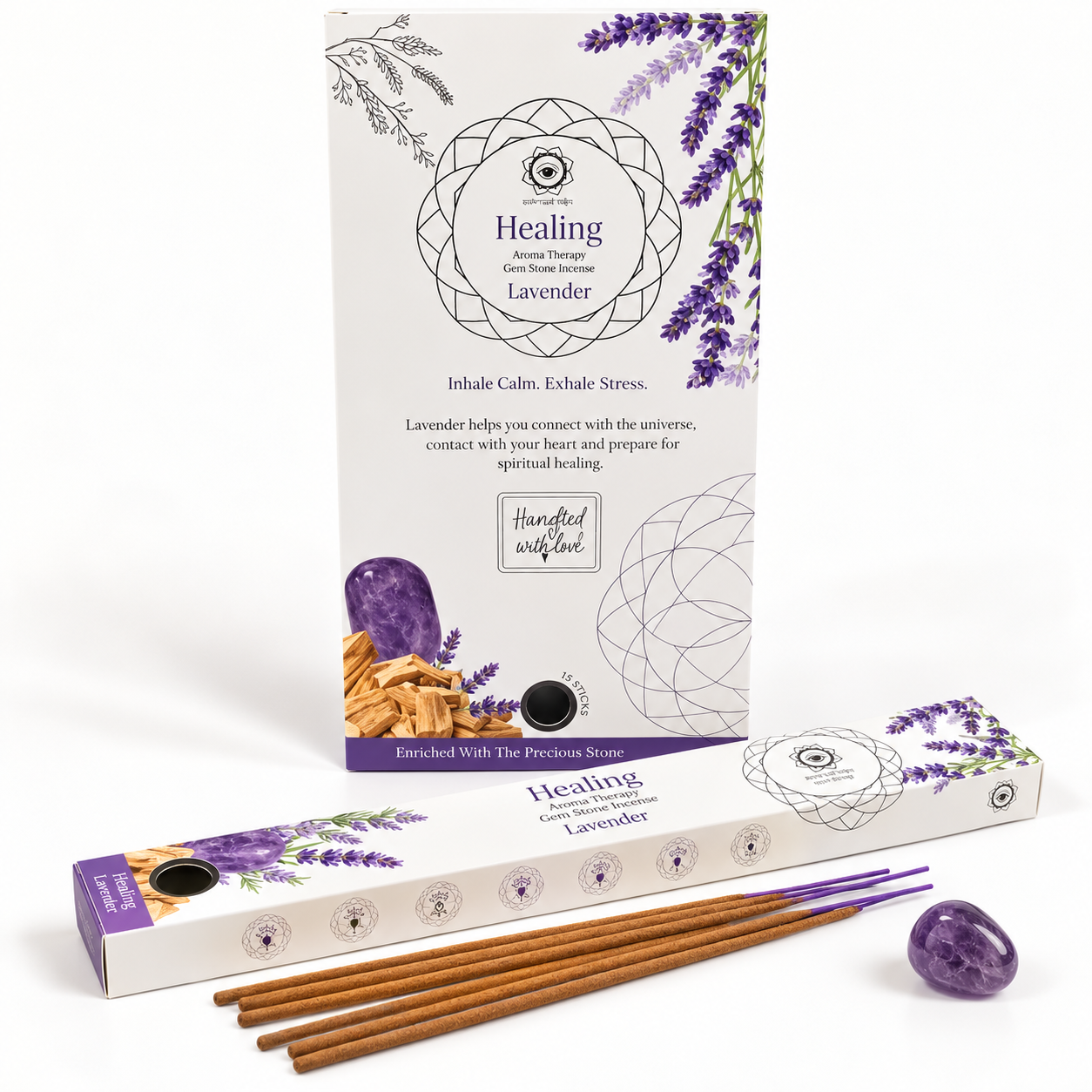 incienso de lavanda y amatista